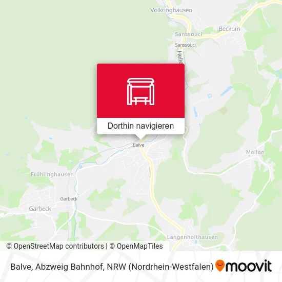 Balve, Abzweig Bahnhof Karte