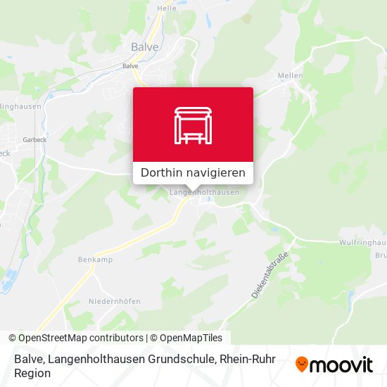Balve, Langenholthausen Grundschule Karte