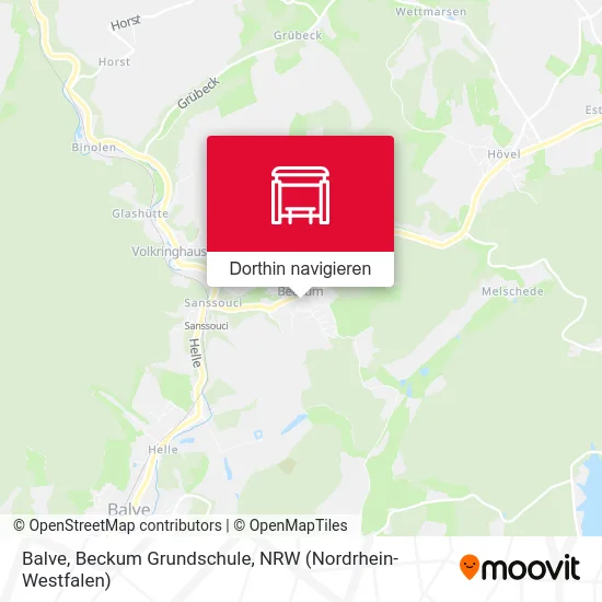 Balve, Beckum Grundschule Karte