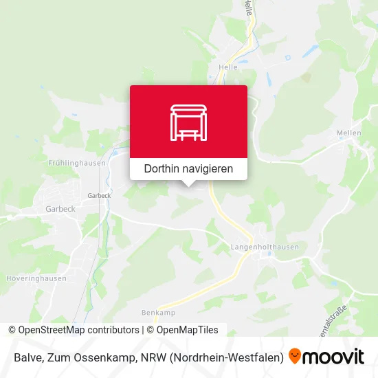 Balve, Zum Ossenkamp Karte