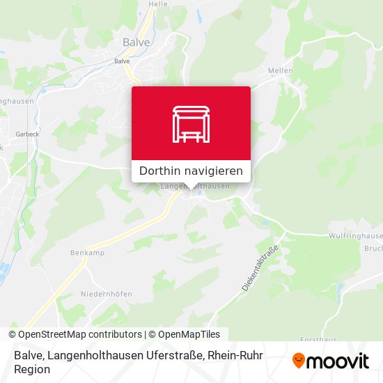 Balve, Langenholthausen Uferstraße Karte