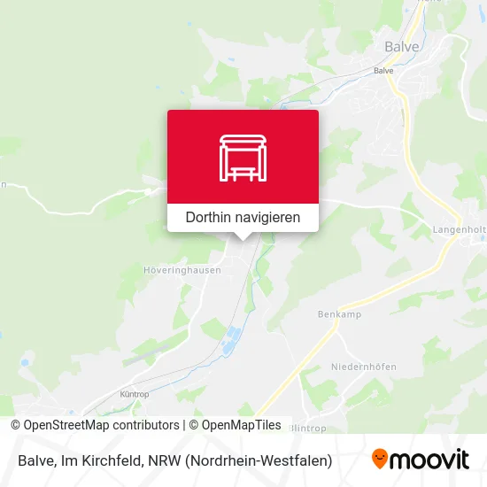 Balve, Im Kirchfeld Karte