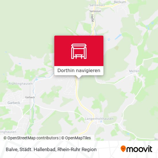 Balve, Städt. Hallenbad Karte