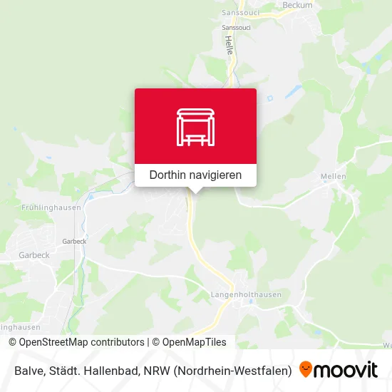 Balve, Städt. Hallenbad Karte