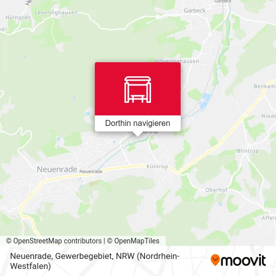 Neuenrade, Gewerbegebiet Karte