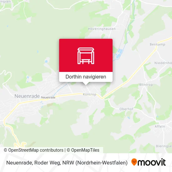 Neuenrade, Roder Weg Karte