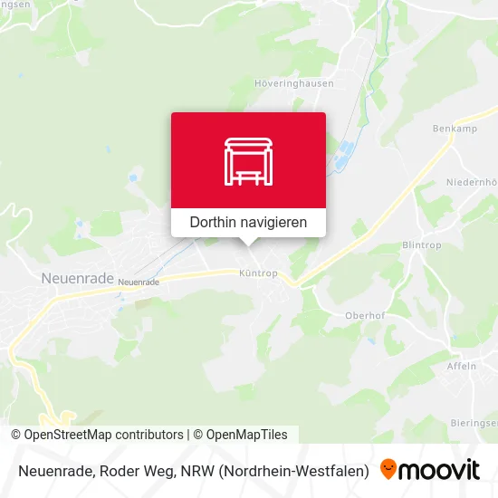 Neuenrade, Roder Weg Karte