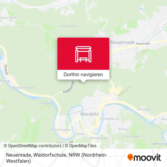 Neuenrade, Waldorfschule Karte