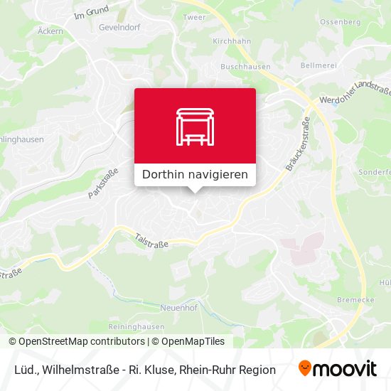 Lüd., Wilhelmstraße - Ri. Kluse Karte