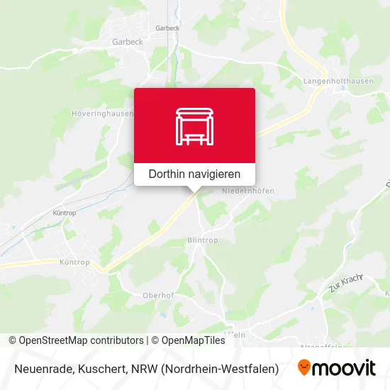 Neuenrade, Kuschert Karte