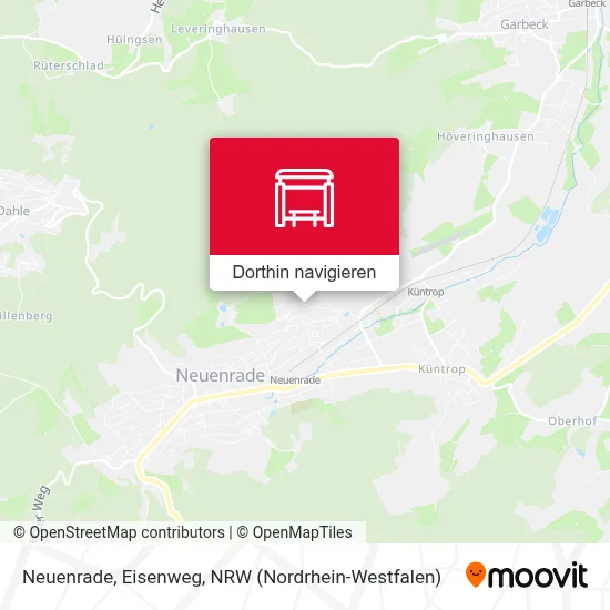 Neuenrade, Eisenweg Karte