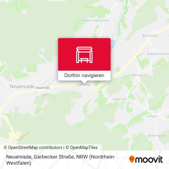 Neuenrade, Garbecker Straße Karte