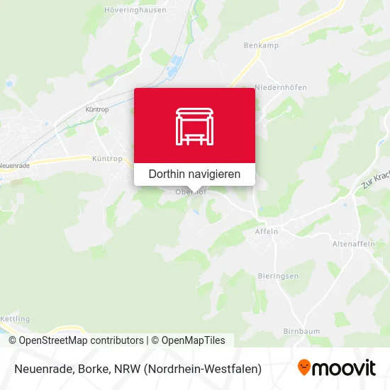 Neuenrade, Borke Karte