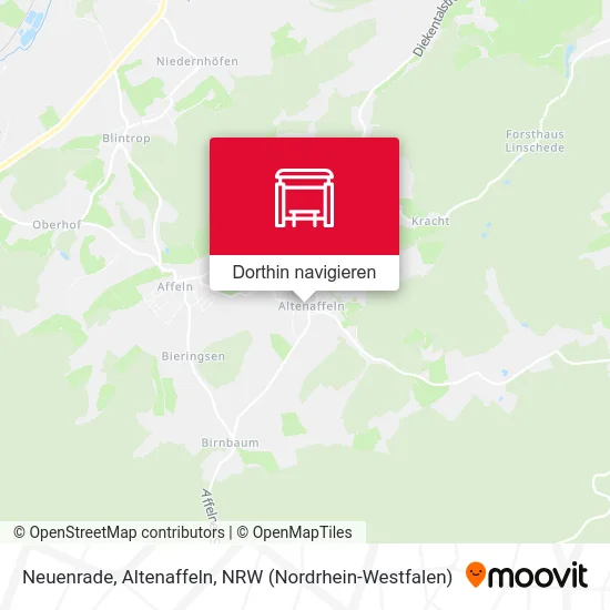 Neuenrade, Altenaffeln Karte