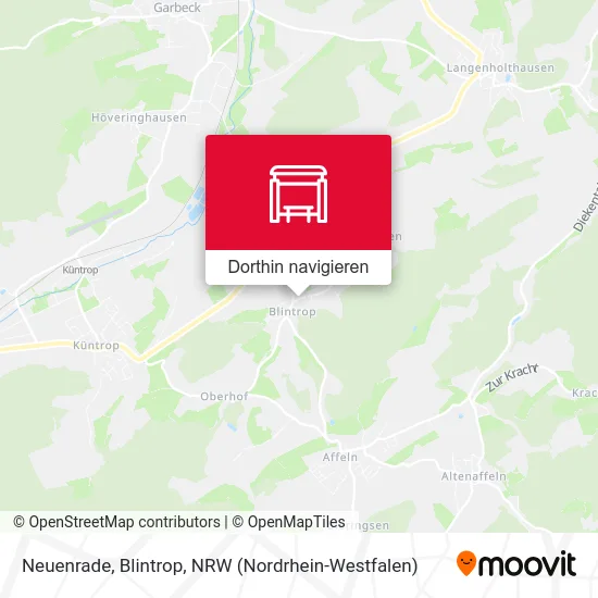 Neuenrade, Blintrop Karte