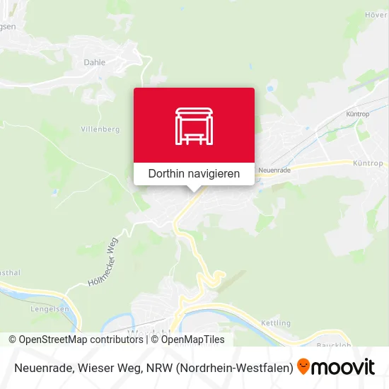 Neuenrade, Wieser Weg Karte