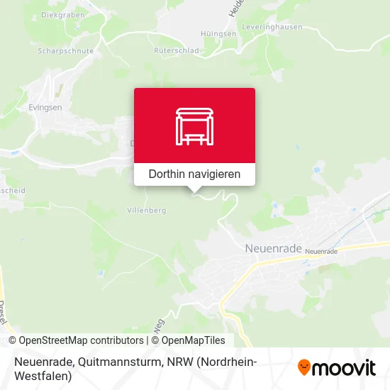 Neuenrade, Quitmannsturm Karte