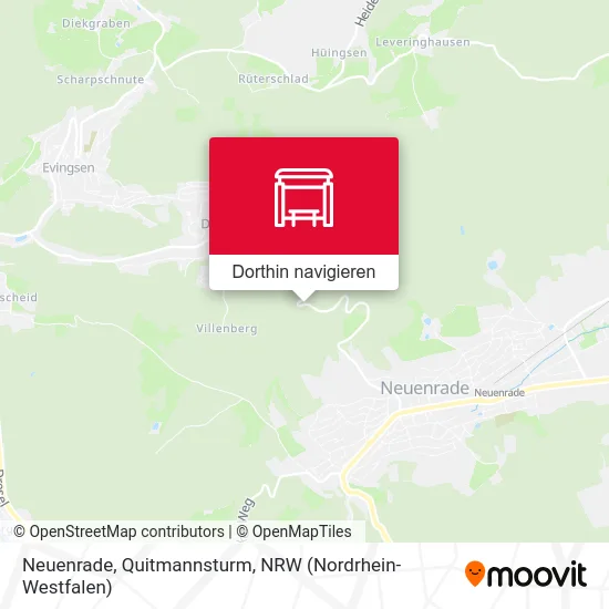Neuenrade, Quitmannsturm Karte