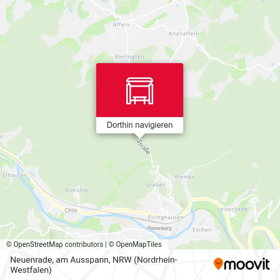 Neuenrade, am Ausspann Karte