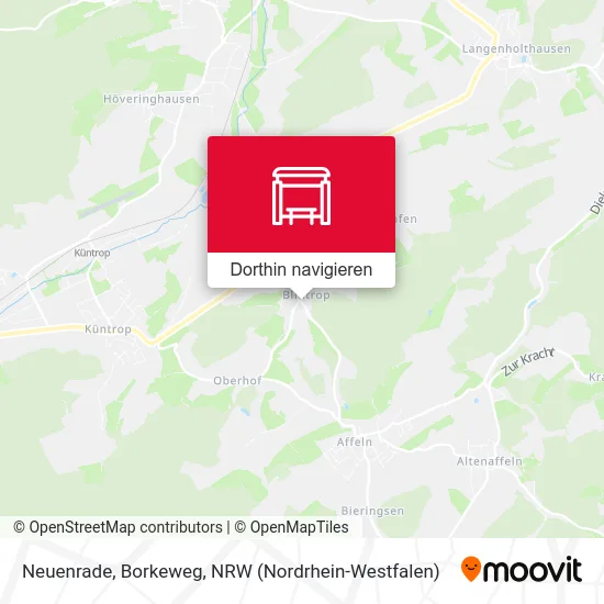 Neuenrade, Borkeweg Karte