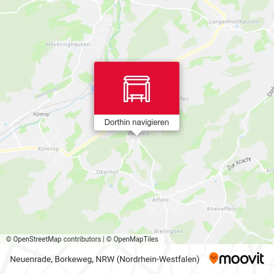 Neuenrade, Borkeweg Karte