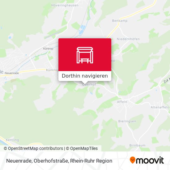 Neuenrade, Oberhofstraße Karte