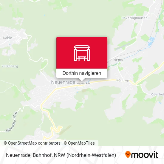 Neuenrade, Bahnhof Karte