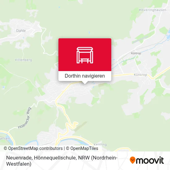 Neuenrade, Hönnequellschule Karte