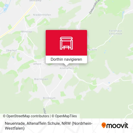 Neuenrade, Altenaffeln Schule Karte