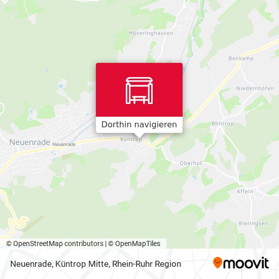 Neuenrade, Küntrop Mitte Karte