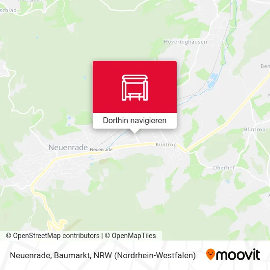 Neuenrade, Baumarkt Karte