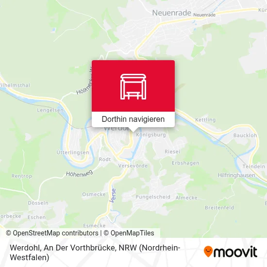 Werdohl, An Der Vorthbrücke Karte