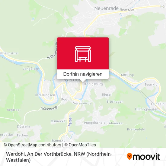 Werdohl, An Der Vorthbrücke Karte