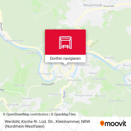 Werdohl, Kirche Ri. Lüd. Str., Kleinhammer Karte