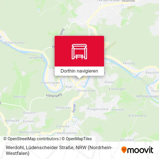 Werdohl, Lüdenscheider Straße Karte