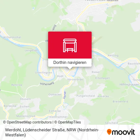 Werdohl, Lüdenscheider Straße Karte