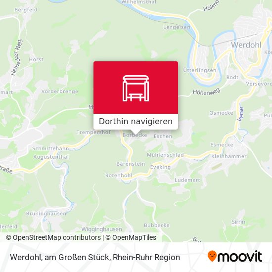 Werdohl, am Großen Stück Karte