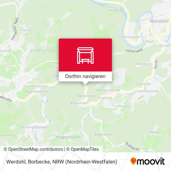 Werdohl, Borbecke Karte