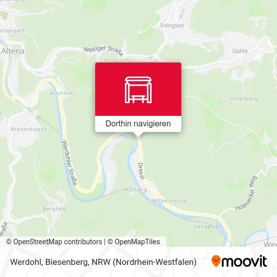 Werdohl, Biesenberg Karte