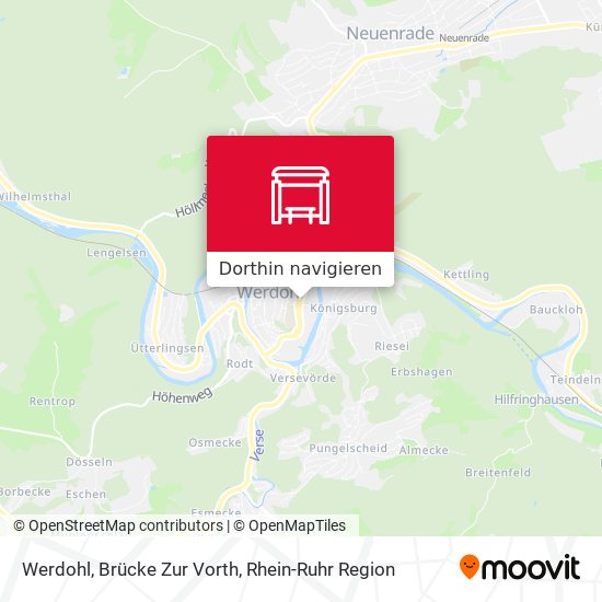 Werdohl, Brücke Zur Vorth Karte