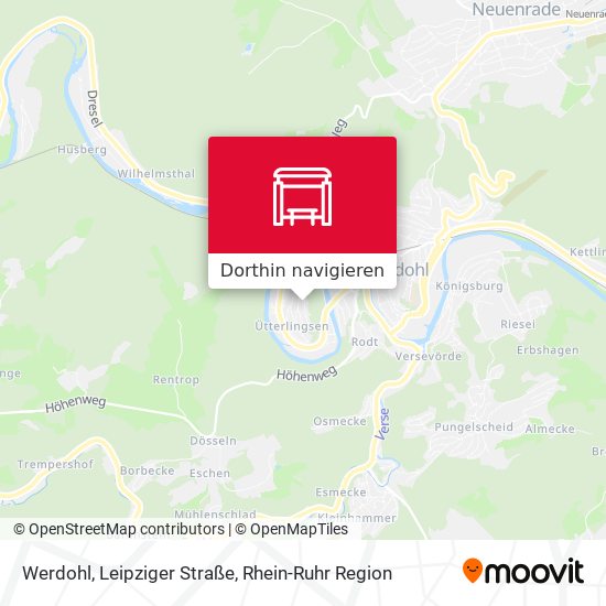 Werdohl, Leipziger Straße Karte
