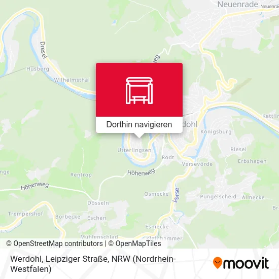 Werdohl, Leipziger Straße Karte