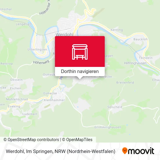Werdohl, Im Springen Karte