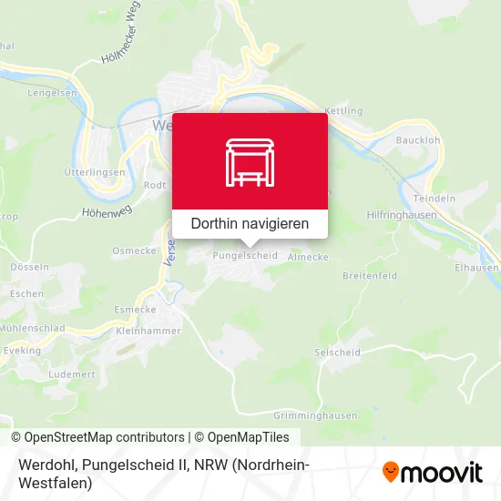 Werdohl, Pungelscheid II Karte