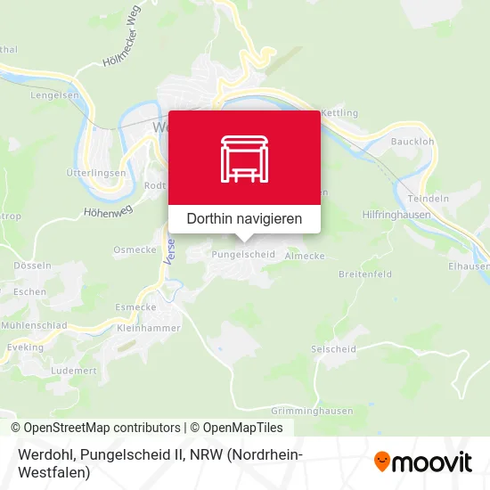 Werdohl, Pungelscheid II Karte