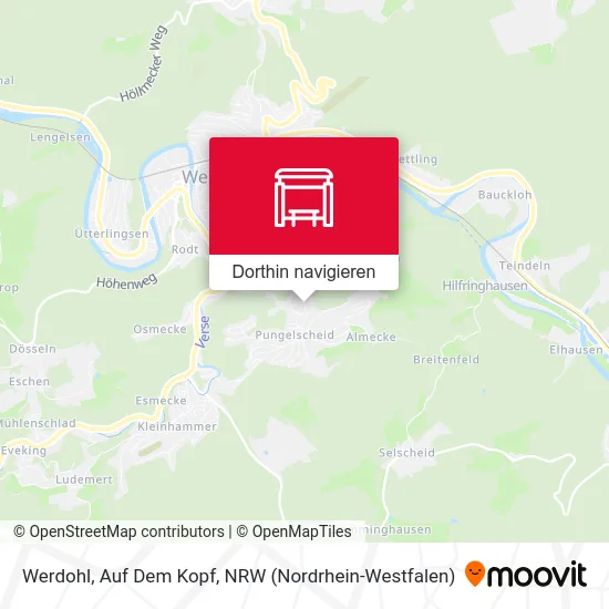 Werdohl, Auf Dem Kopf Karte