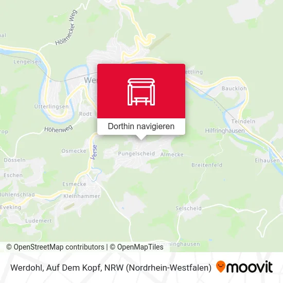 Werdohl, Auf Dem Kopf Karte