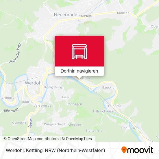 Werdohl, Kettling Karte
