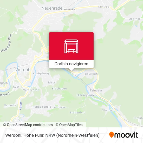 Werdohl, Hohe Fuhr Karte