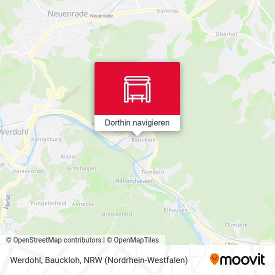 Werdohl, Bauckloh Karte